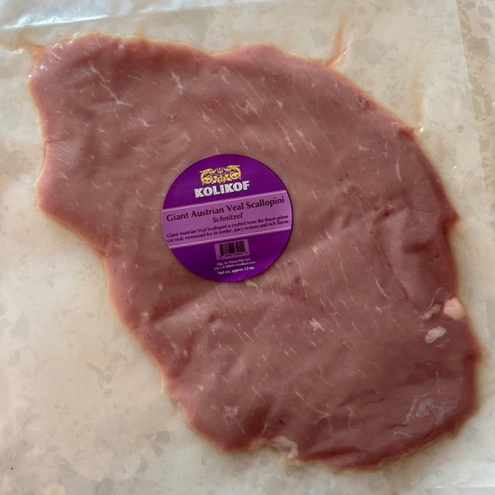 Not-Breaded Veal Raw Scallopini (Schnitzel, Milinese)