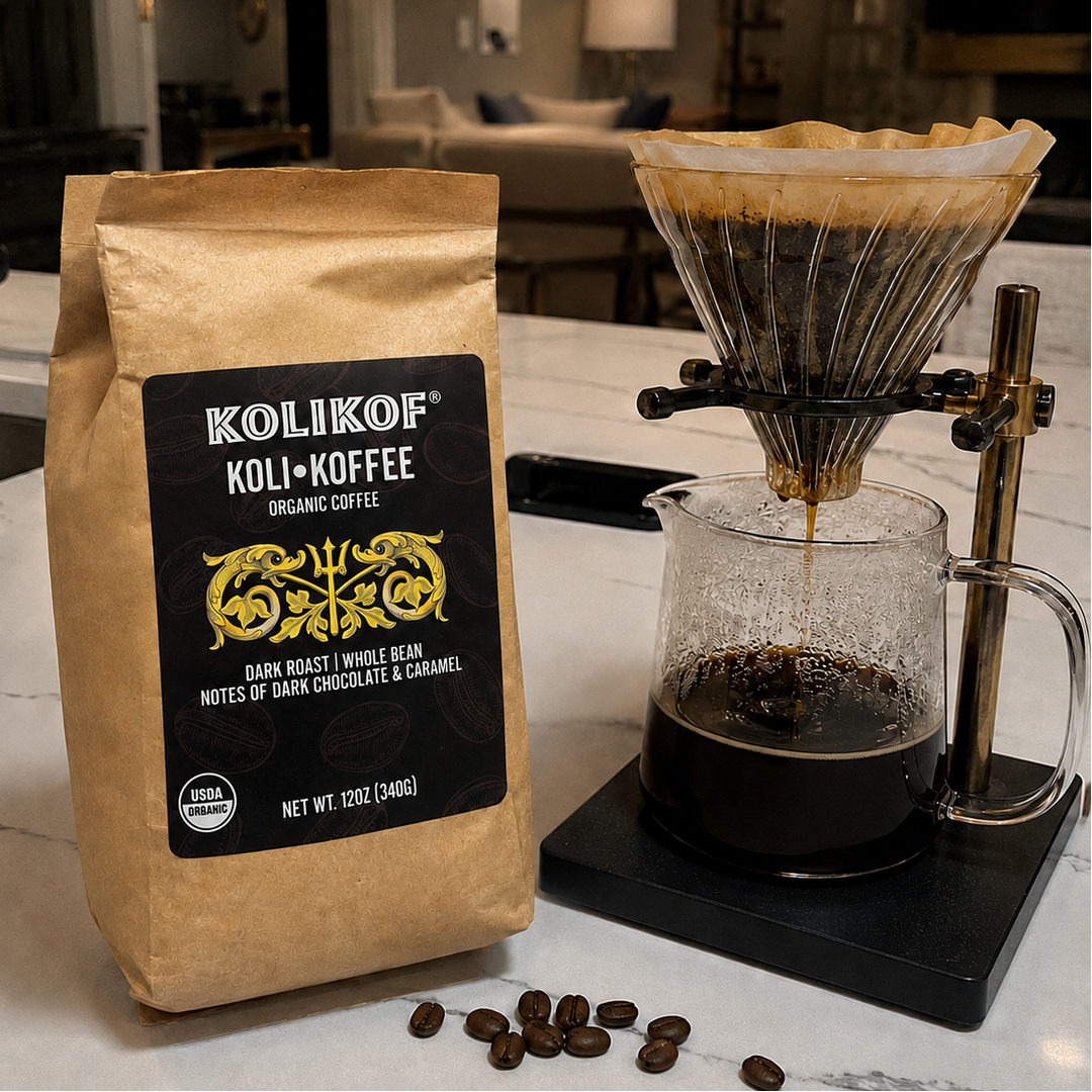 Koli•Koffee (Coffee) - Organic Dark Roast | Dark Chocolate and Caramel