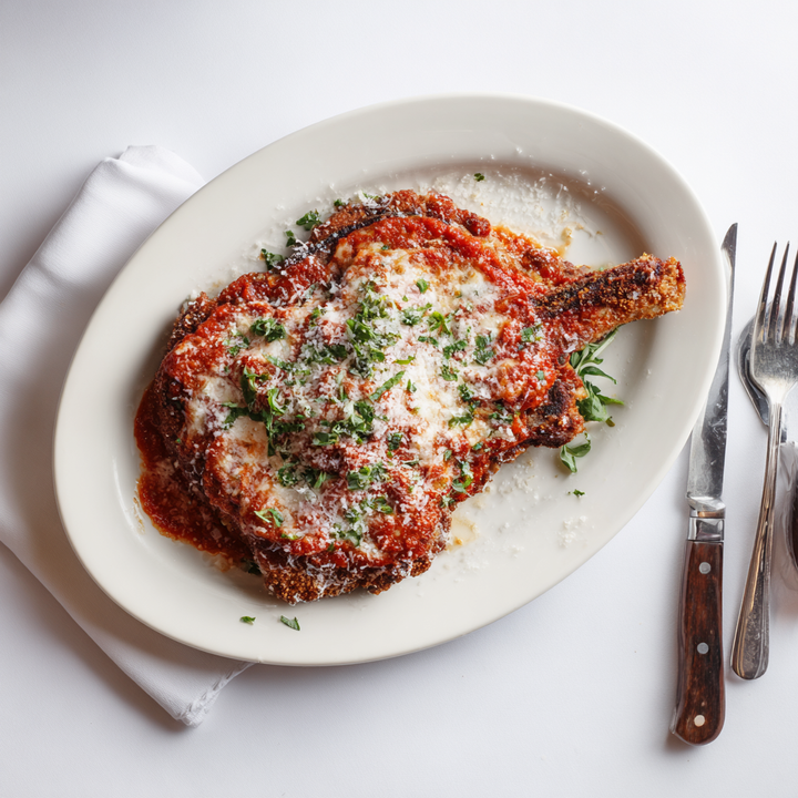 Prime Bone-in Prime Veal Parmesan Chop