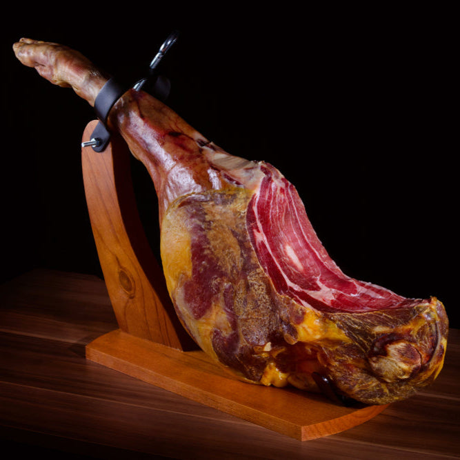 Cinco Jotas - Jamón 100% Ibérico (con Hueso) Bellota, Pata Negra - (15-18 LB)