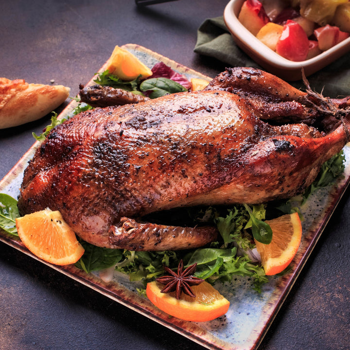 Pato entero grande asado - 9 libras